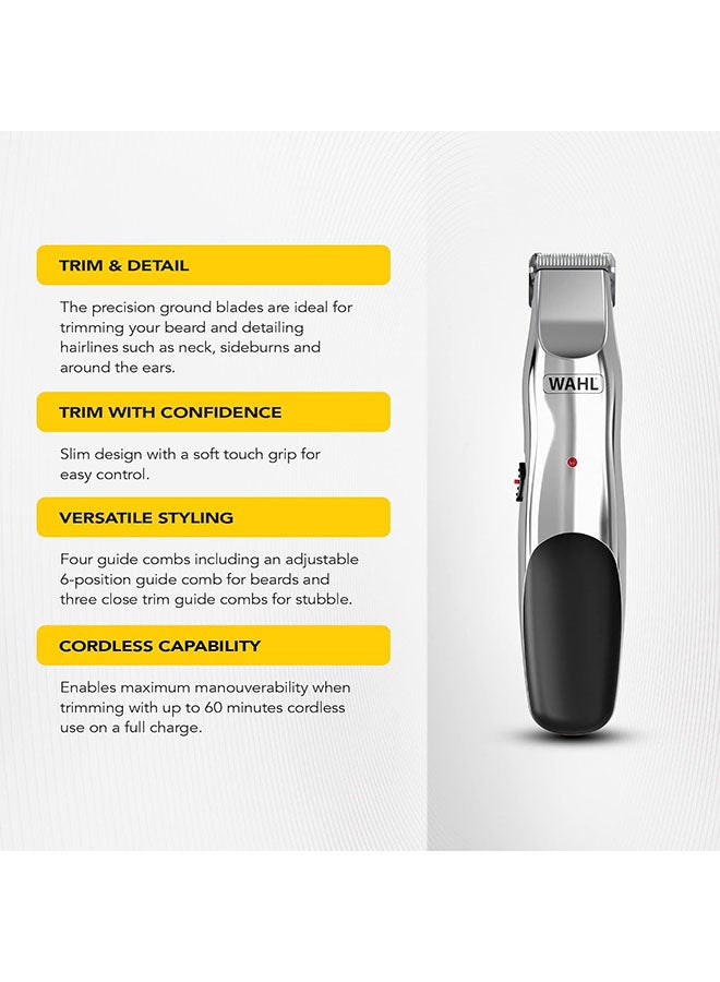 وال مقص لحية قابل لإعادة الشحن للرجال، هدايا له، مقصات لحية للرجال، مقص لحية خفيف، مجموعة العناية بالرجال، مقص لحية لاسلكي، مجموعة العناية باللحية - 9916-1117 - Image 4