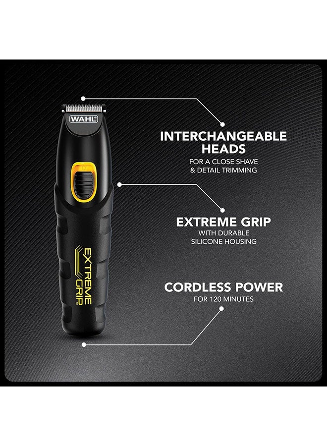 وال مقص الحلاقة المتعدد 7 في 1 للرجال من إكستريم جريب | شفرات من الفولاذ المقاوم للصدأ عالية الأداء | 12 مشط توجيهي بأطوال قابلة للتعديل (0.5 مم - 11 مم) | وقت تشغيل 120 دقيقة - 09893-417 - Image 2