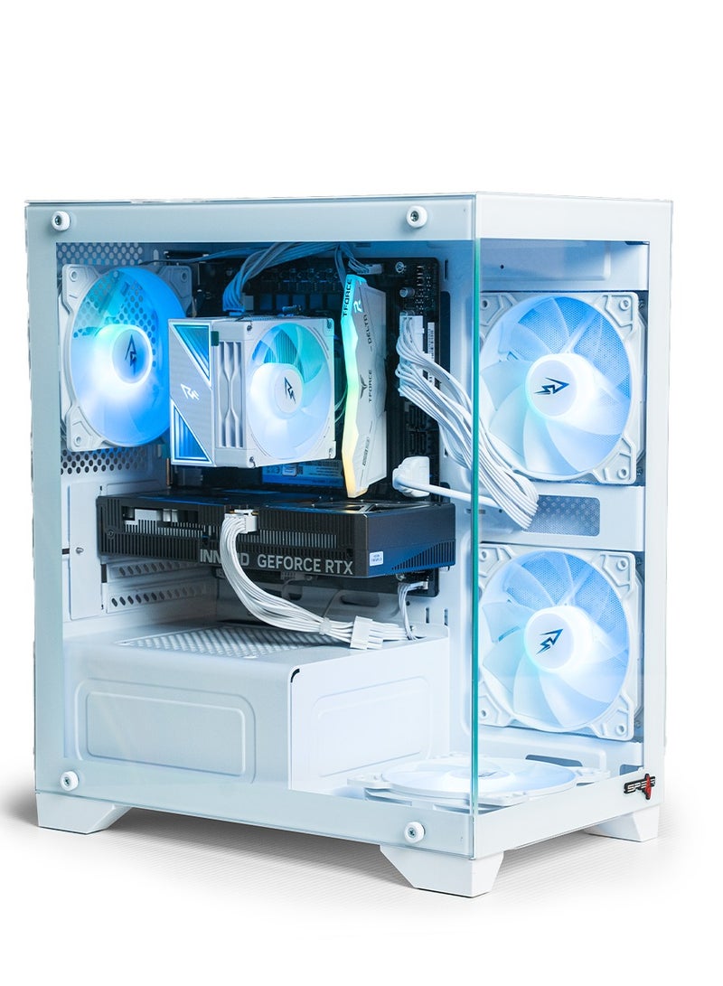 Setup Master Gaming PC With Intel Core i5-12400F Processor/16GB RAM DDR5/1TB SSD/Nvidia GeForce RTX 5060 Graphics Card/Windows 11 Pro+ Mouse and Keyboard and Wireless Card White - Image 2