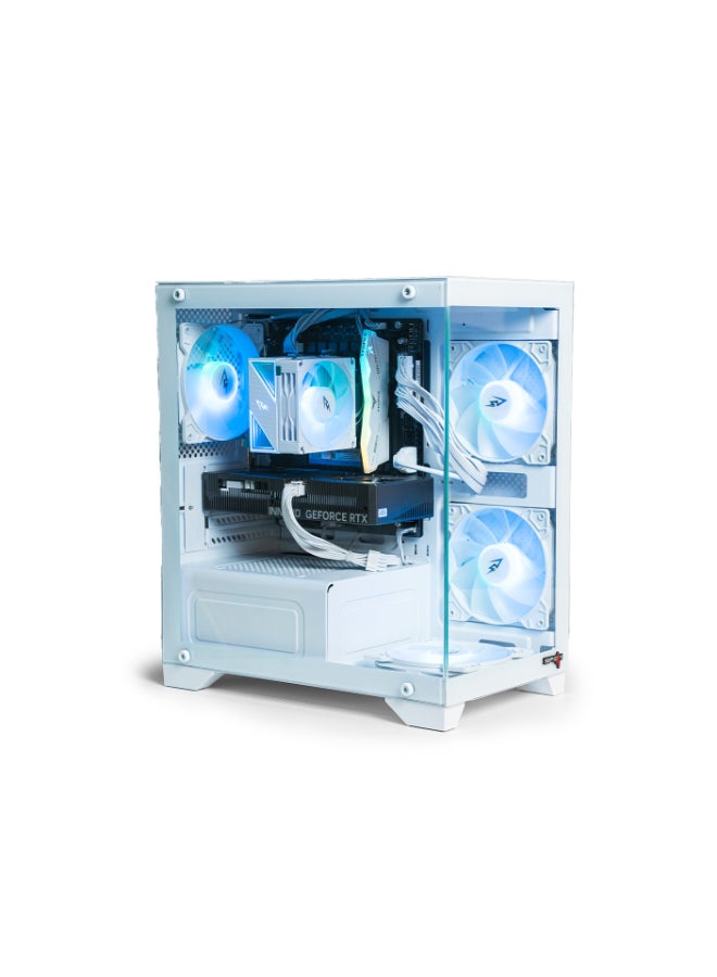 سيت أب ماستر حاسوب ألعاب مع معالج إنتل كور i5-12400F/16 جيجابايت رام DDR5/1 تيرابايت SSD/بطاقة رسومات نفيديا جيفورس RTX 5060/ويندوز 11 برو + ماوس ولوحة مفاتيح وبطاقة شبكة لاسلكية - Image 2