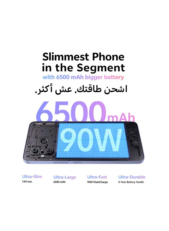 vivo V60 Lite AI 5G Dual SIM Titanium Blue 12GB RAM 256GB With Exclusive Gifts Earbuds Pro, Supports 90W Charger And 24 Months Warranty + 400 days of screen protection - Middle East Version - Image 4