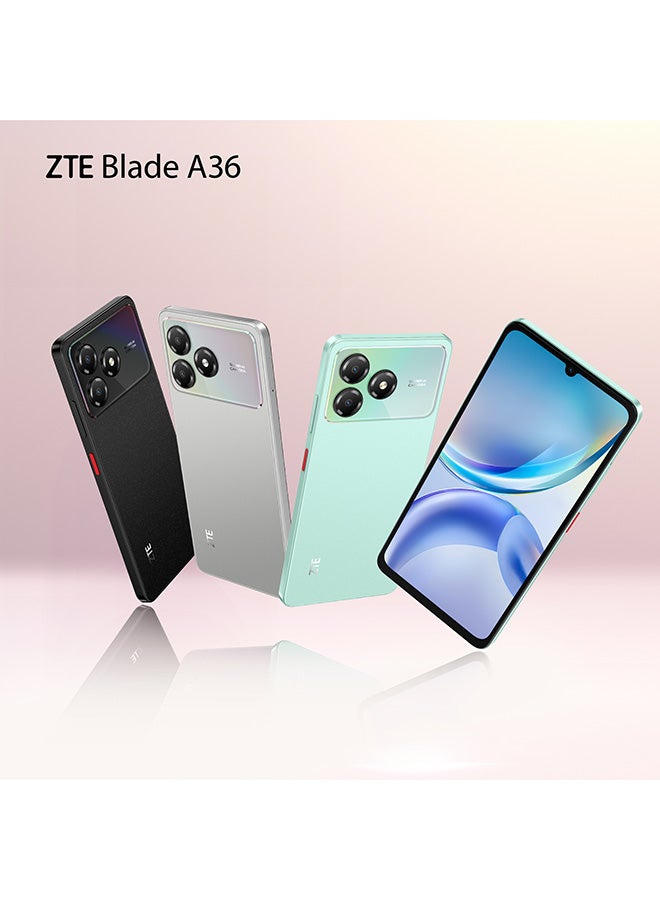 زد تي اي هاتف Blade A36 ثنائي الشريحة لون أخضر مائي 4GB+8GB RAM 128GB 4G - نسخة الشرق الأوسط - Image 5