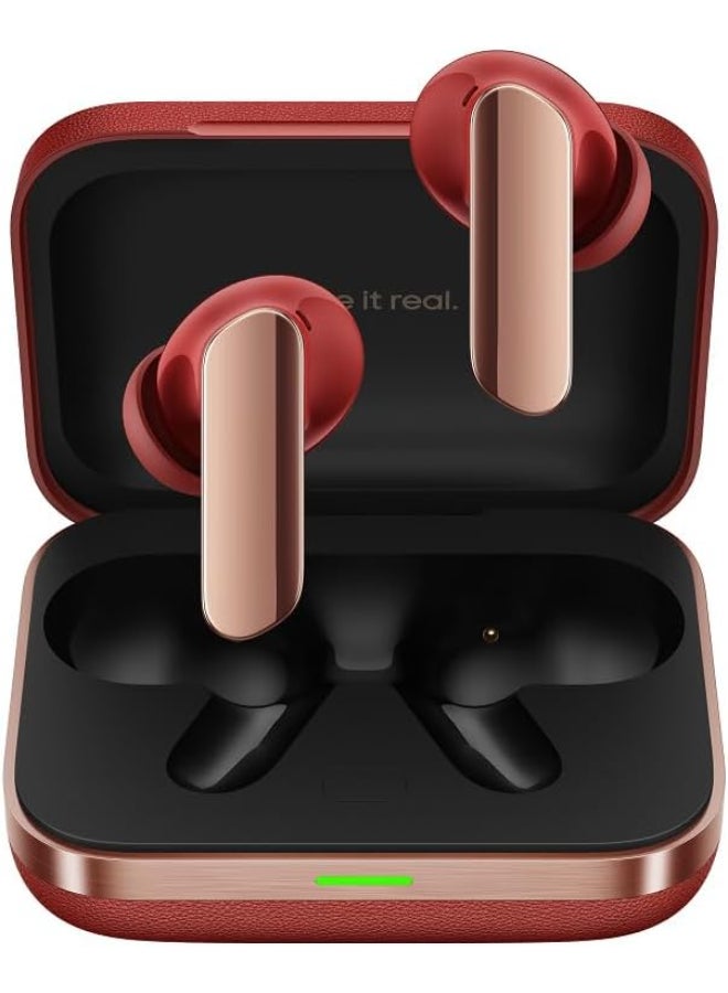 realme Buds Air 7 Pro | Dual‑Driver ANC Earbuds | AI Live Translator | Aircraft‑Grade Aluminum Build | IP55 Water‑Resistant Fiery Red - Image 1