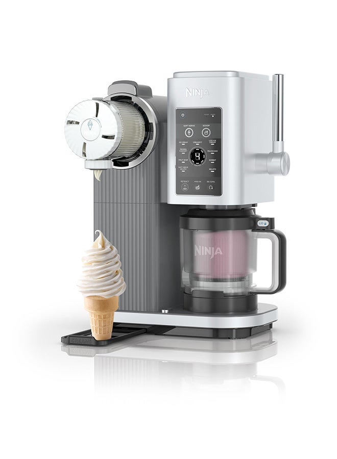 NINJACREAMI SWIRL SOFT SERVE ICE CREAM MAKER 0.47 L 800 W NC701ANZ Platinum Silver - Image 2