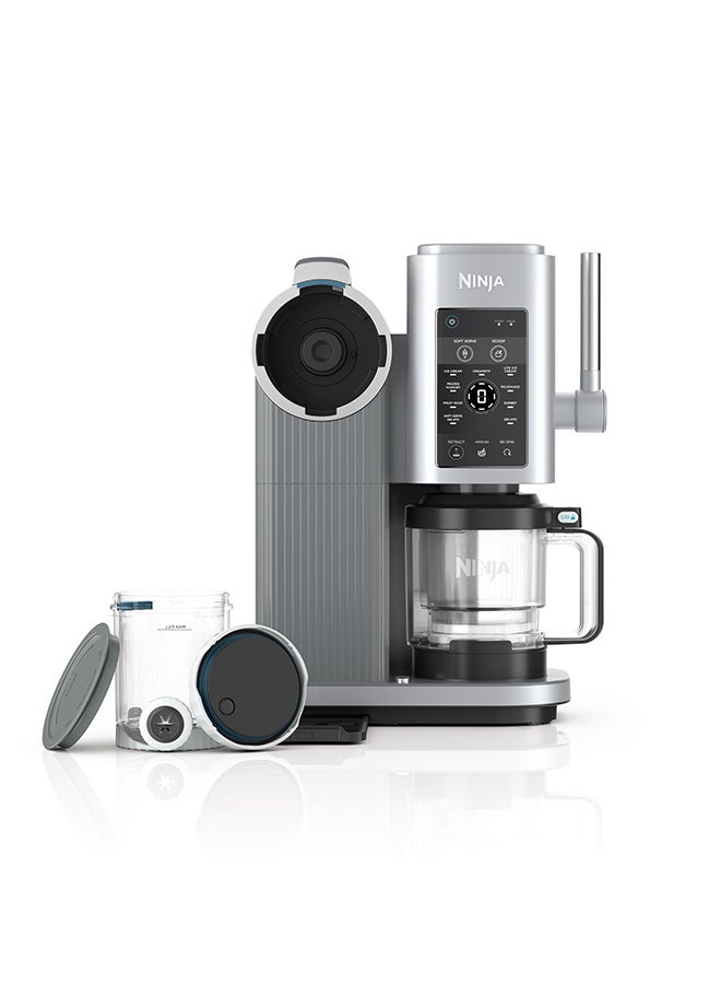 NINJACREAMI SWIRL SOFT SERVE ICE CREAM MAKER 0.47 L 800 W NC701ANZ Platinum Silver - Image 3