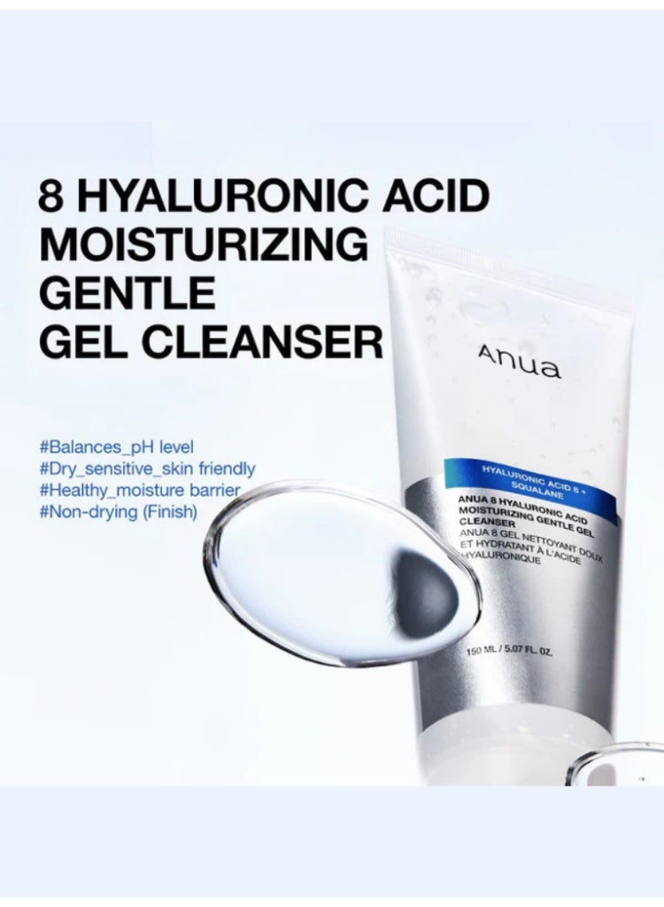 Anua Hyaluronic Acid PDRN Skincare Bundle – 8 Hyaluronic Acid Moisturizing Gentle Gel Cleanser, PDRN 100 Hyaluronic Acid Glow Pad, Heartleaf 77 Soothing Toner, PDRN Hyaluronic Acid Capsule 100 Serum, PDRN Hyaluronic Acid 100 Moisturizing Cream & PDRN Hyaluronic Acid Capsule 100 Serum Mask 693ml - Image 5