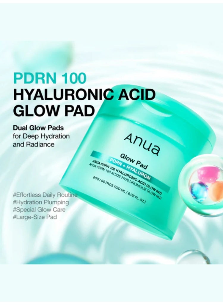 Anua Hyaluronic Acid PDRN Skincare Bundle – 8 Hyaluronic Acid Moisturizing Gentle Gel Cleanser, PDRN 100 Hyaluronic Acid Glow Pad, Heartleaf 77 Soothing Toner, PDRN Hyaluronic Acid Capsule 100 Serum, PDRN Hyaluronic Acid 100 Moisturizing Cream & PDRN Hyaluronic Acid Capsule 100 Serum Mask 693ml - Image 4
