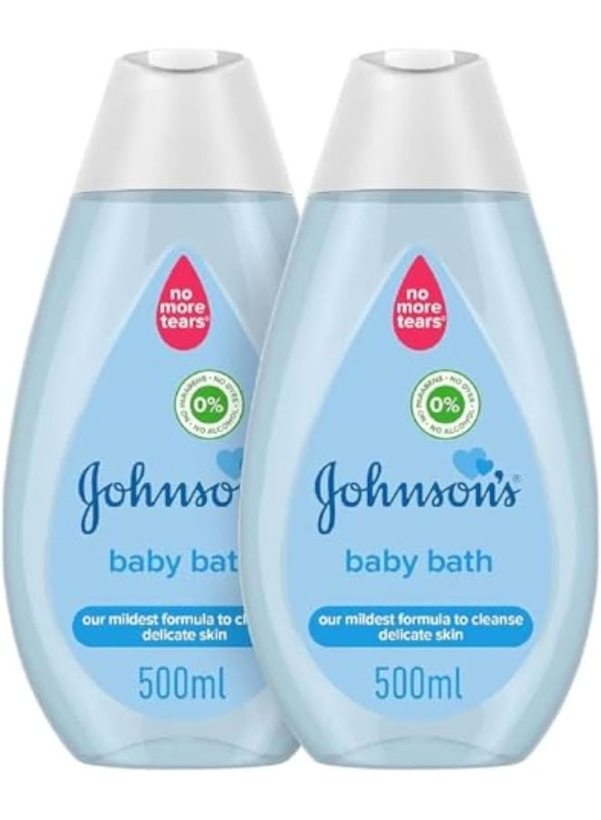 Johnson's Baby Bath, 500ml (Pack of 2) - Image 1