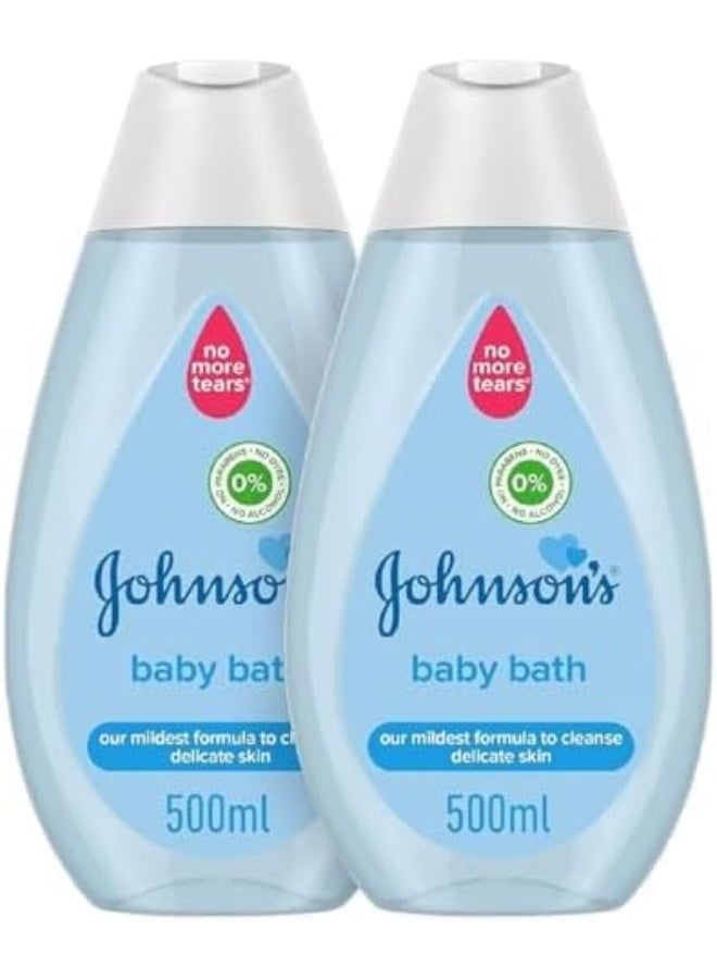Johnson's Baby Bath, 500ml (Pack of 2) - Image 2