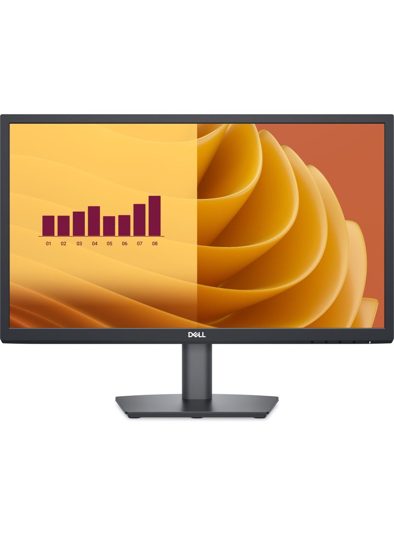 DELL 22-Inch Full HD 75Hz VA Monitor – 1920×1080, DisplayPort & VGA, Slim Bezel, Eye-Comfort Certified E2225H Black - Image 1