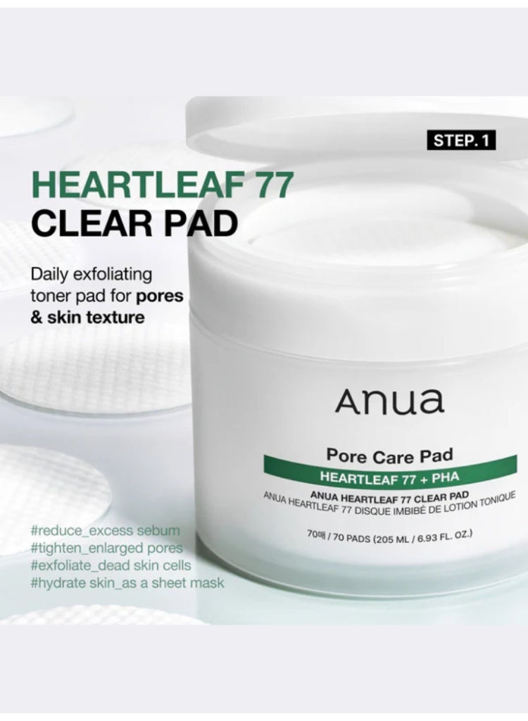 انوا Heartleaf Soothing & Hydration Bundle – Heartleaf 77 Clear Pad, Heartleaf 77 Soothing Toner, Heartleaf 80% Moisture Soothing Ampoule, Heartleaf 70% Daily Lotion & Heartleaf 70 Soothing Collagen Mask 1023ml - Image 3