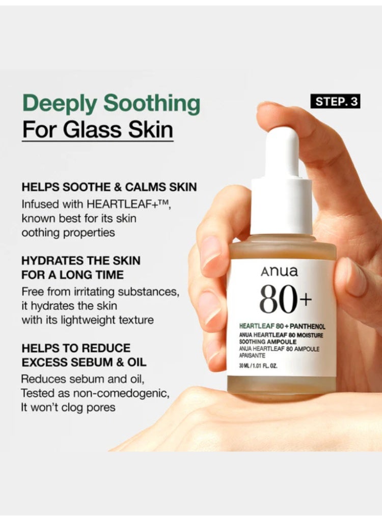 انوا Heartleaf Soothing & Hydration Bundle – Heartleaf 77 Clear Pad, Heartleaf 77 Soothing Toner, Heartleaf 80% Moisture Soothing Ampoule, Heartleaf 70% Daily Lotion & Heartleaf 70 Soothing Collagen Mask 1023ml - Image 5