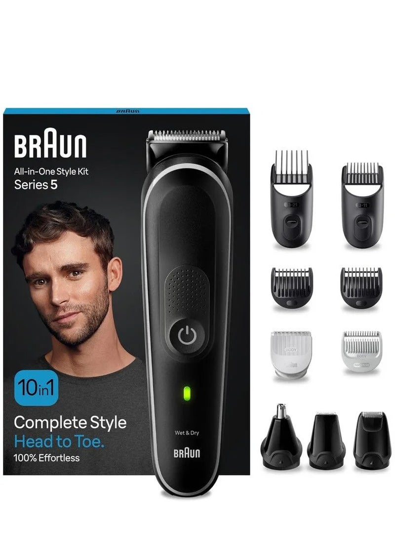 BRAUN Series 5 All-In-One Rechargeable Wet and Dry Multi Usage, Black - MGK5440 - Image 1