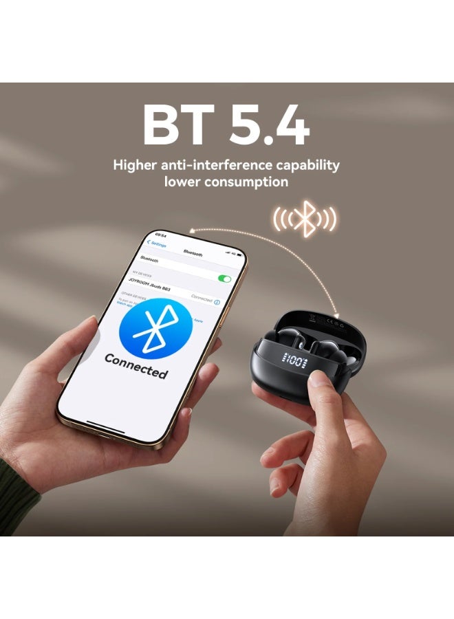 JOYROOM Jbuds JR-BB3 Wireless Earbuds In-Ear BT Headphones IPX5 Waterproof 30H Playtime Earphones black - Image 5