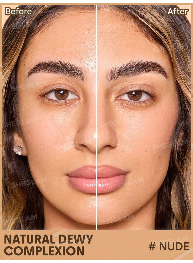 SHEGLAM Dew & Done Skin Tint With SPF20 Nude - Image 2