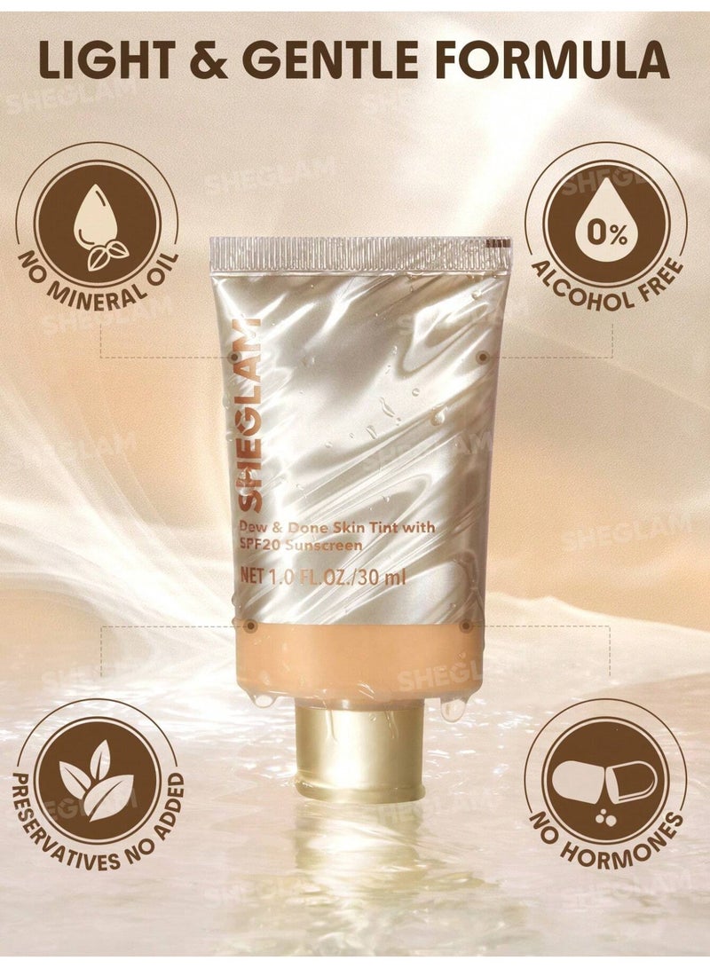 SHEGLAM Dew & Done Skin Tint With SPF20 Nude - Image 4