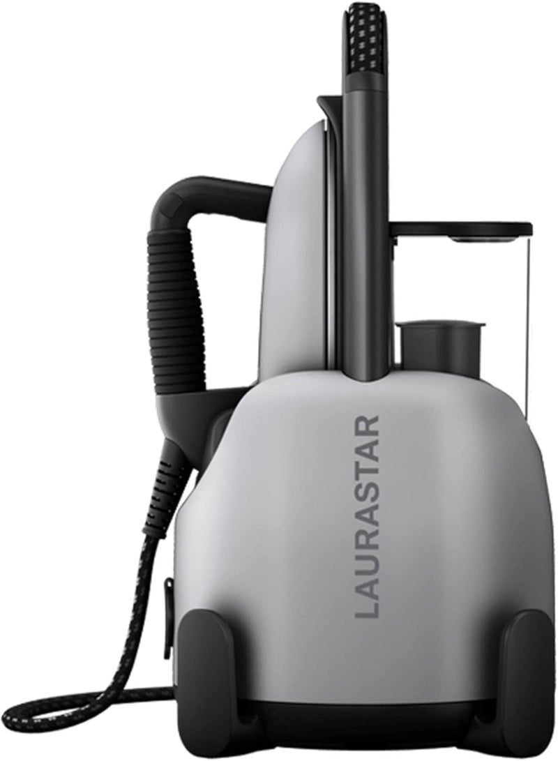 Laurastar Lift Xtra Aluminium 3-in-1 Steam Iron Station | Irons, Steams & Purifies | Hygienic Dry Steam | 3D Soleplate | Single Temperature | Removable Water Tank | Vertical Ironing 1.1 L 2200 W 000.0845.535 Aluminium - Image 1