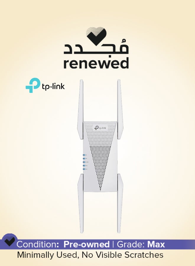 تي بي لينك Renewed - AXE5400 Wi-Fi 6E Range Extender Signal Booster for Home (RE815XE) white - Image 1