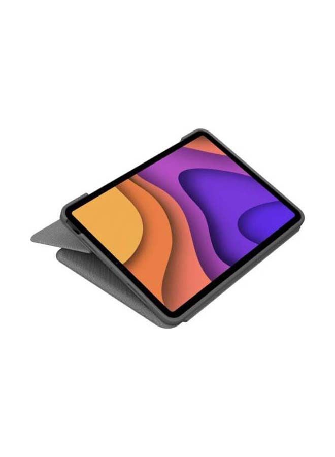 Logitech Renewed - Folio Touch Apple iPad Keyboard Case With Trackpad And Smart Connector Oxford Grey - Image 3