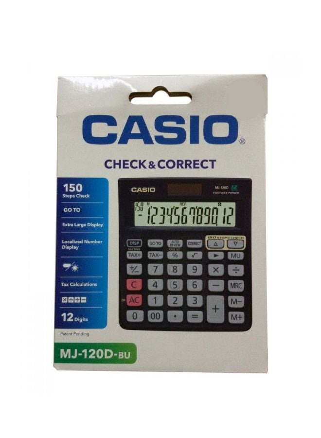 CASIO Renewed - Plus-BU Check Calculator Black/Pink/White - Image 3
