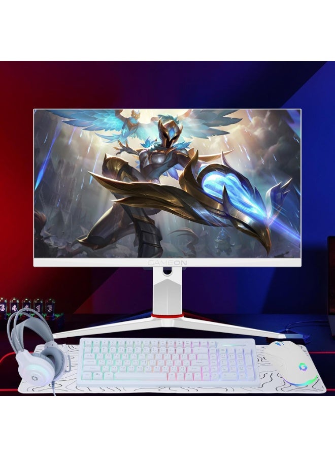 GAMEON 3000 mAh GO-CYPHERW-XL-W, All-In-One Gaming Bundle, Keyboard, Headset, Mouse & Mousepad white - Image 2
