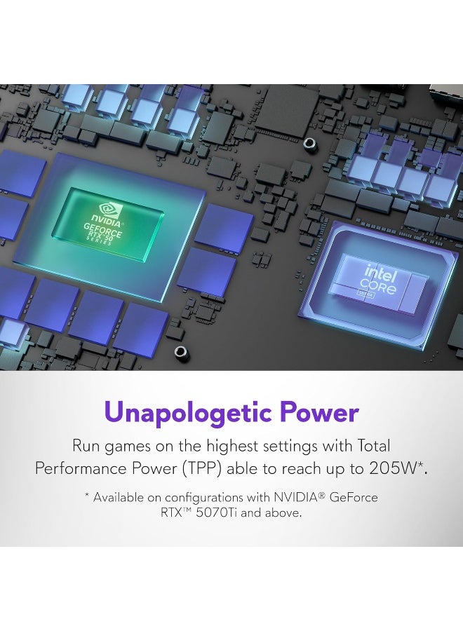 DELL Alienware Area-51 Gaming Laptop With 18-Inch WQXGA Display,Core Ultra 9-275HX Processor/64GB RAM/4TB SSD/12GB NVIDIA RTX 5070 Ti Graphics/Windows 11 Home English Liquid Teal English Liquid Teal - Image 3