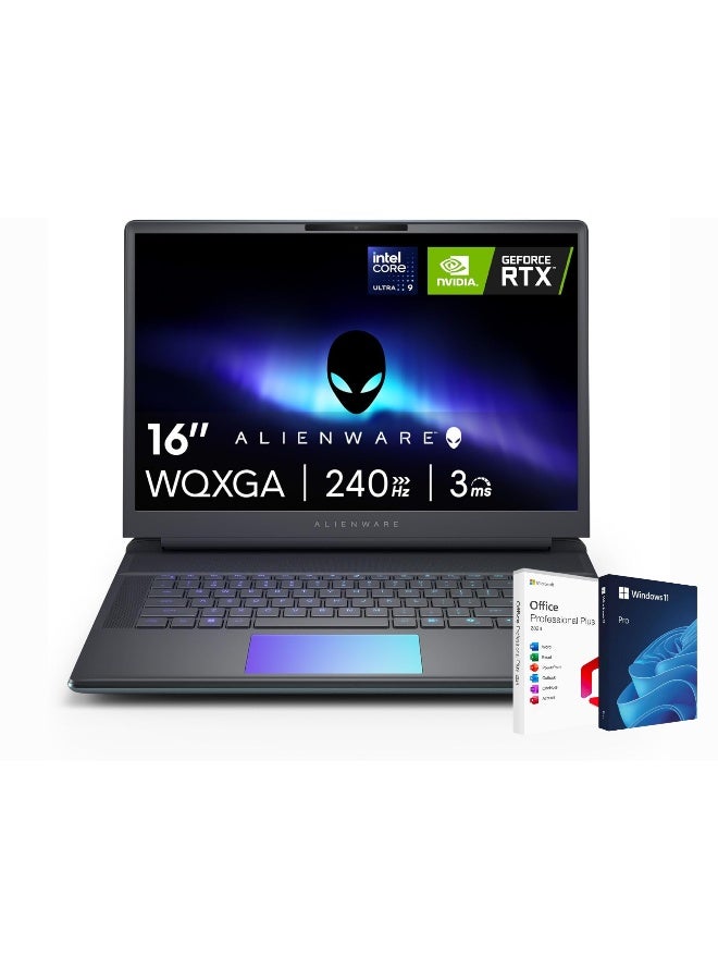 DELL Alienware Area-51 Gaming Laptop With 16-Inch WQXGA Display,Core Ultra 9-275HX Processor/64GB RAM/2TB SSD/12GB NVIDIA RTX 5070 Ti Graphics/Windows 11 Pro + Life Time Office 2024 English Liquid Teal English Liquid Teal - Image 1
