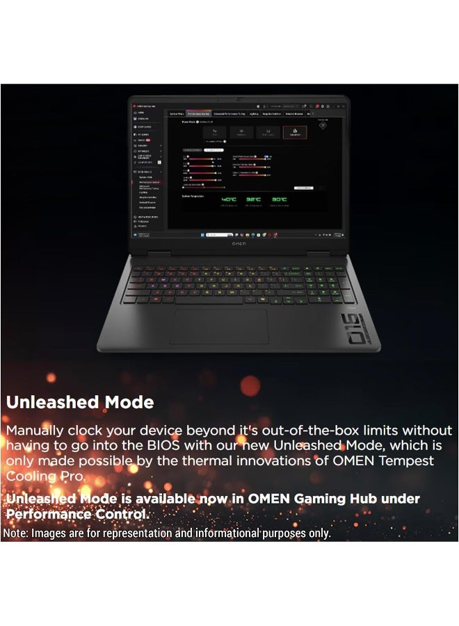 HP Omen 16 AI Gaming Laptop With 16-Inch WQXGA Display,Core Ultra 9-275HX Processor/64GB RAM/1TB SSD/8GB NVIDIA RTX 5070 Graphics/Windows 11 Home English/Arabic Shadow Black English/Arabic Shadow Black - Image 2
