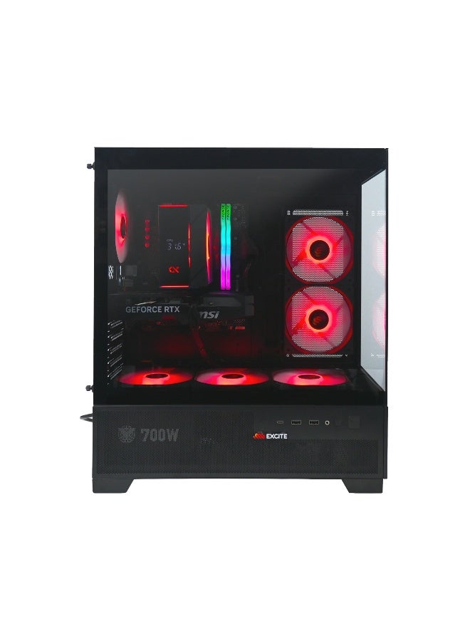 MI Excite Gaming PC G6MATX PRO With Core i5-12400F Processor/32GB RAM DDR5/1TB SSD/Nvidia GeForce RTX 5060 Ti Graphics/Windows 11 Pro/ Black - Image 2