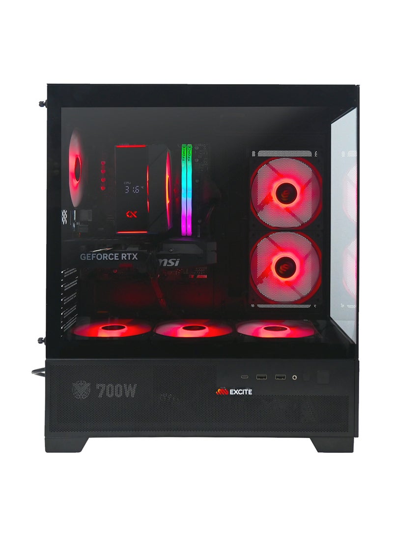 MI Excite Gaming PC G6MATX PRO With Core i5-12400F Processor/16GB RAM DDR5/1TB SSD/Nvidia GeForce RTX 5060 Ti Graphics/Windows 11 Pro/ Black - Image 2