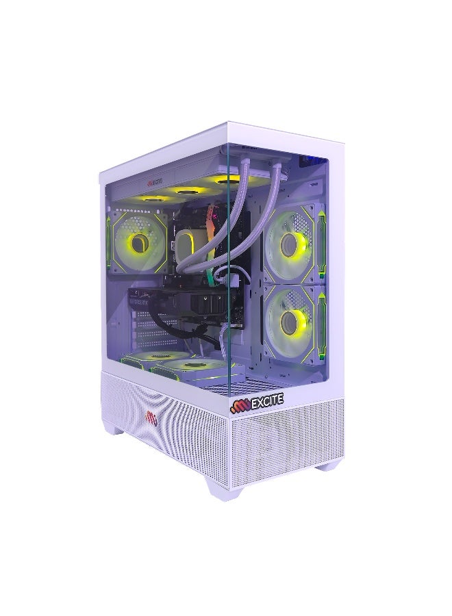 ام اي اكسايت بي سي العاب G6MATX PRO بمعالج Core i7 14700F/ذاكرة وصول عشوائي (RAM) سعة 32 جيجابايت DDR5/قرص SSD سعة 1 تيرابايت/قرص SSD سعة 1 تيرابايت/بطاقة رسومات Nvidia GeForce RTX 5060/ويندوز 11 برو/ - Image 1