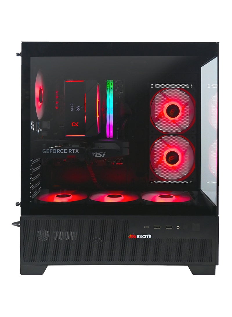 ام اي اكسايت بي سي العاب G6MATX PRO بمعالج Core i5-12400F/ذاكرة وصول عشوائي (RAM) سعة 16 جيجابايت DDR5/محرك أقراص SSD سعة 1 تيرابايت/بطاقة رسومات Nvidia GeForce RTX 5060/نظام التشغيل ويندوز 11 برو/ - Image 2