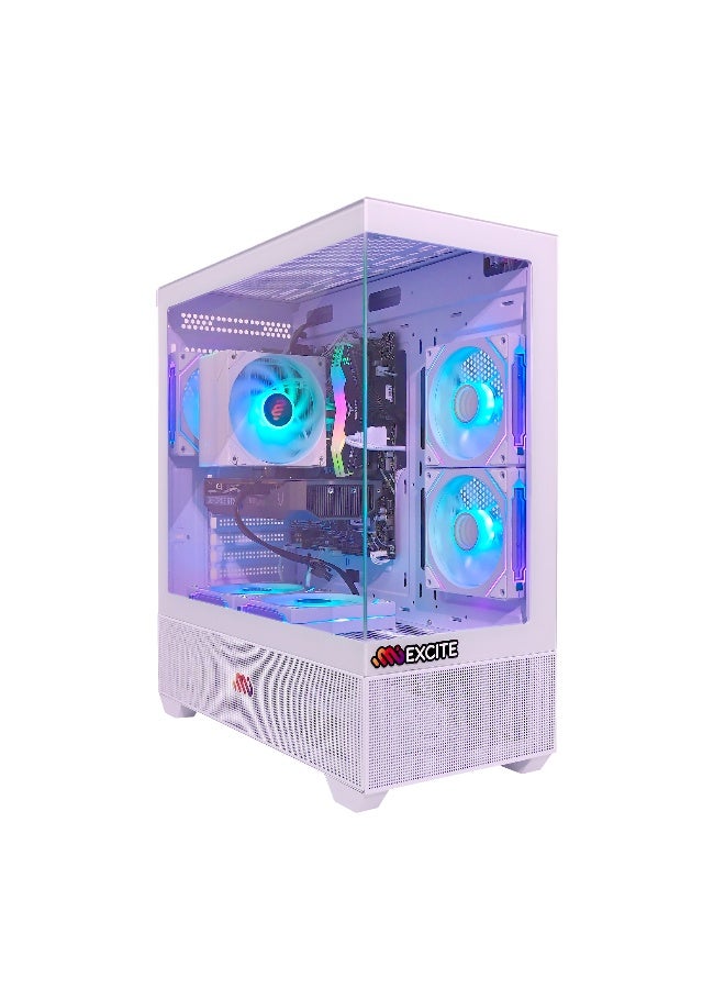 ام اي اكسايت بي سي العاب G6MATX PRO بمعالج Core i5 14400F/ذاكرة وصول عشوائي (RAM) سعة 16 جيجابايت DDR5/محرك أقراص SSD سعة 1 تيرابايت/بطاقة رسومات Nvidia GeForce RTX 5060 Ti/نظام التشغيل ويندوز 11 برو/ - Image 1