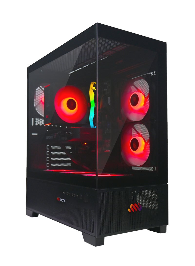 MI Excite Gaming PC G6MATX PRO With Core i5-12400F Processor/32GB RAM DDR5/1TB SSD/8GB Nvidia GeForce RTX 5060 Graphics/Windows 11 Pro/ Black - Image 1