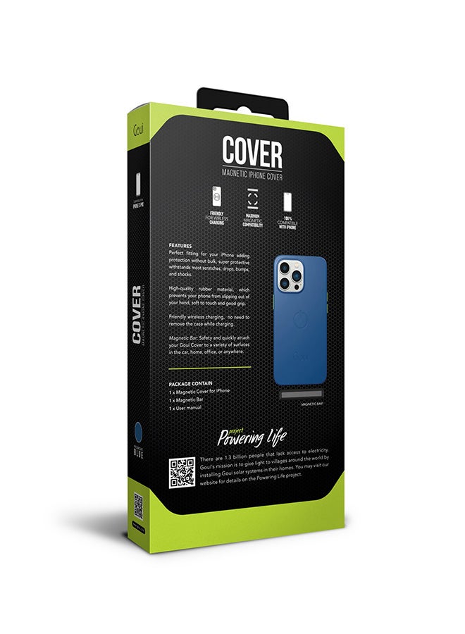 Goui iPhone 13 Pro case | Full-Coverage | MagSafe | Wireless Friendly | Colorful | Soft Touch | Magnetic Design for Mount Midnight blue - Image 3