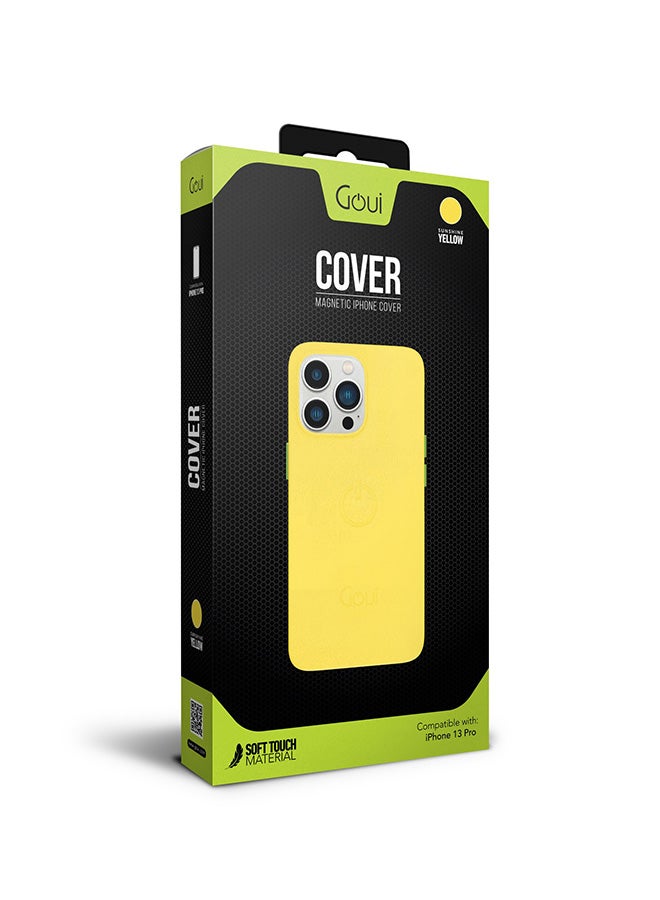 Goui iPhone 13 Pro case | Full-Coverage | MagSafe | Wireless Friendly | Colorful | Soft Touch | Magnetic Design for Mount Sunshine Yellow - Image 2