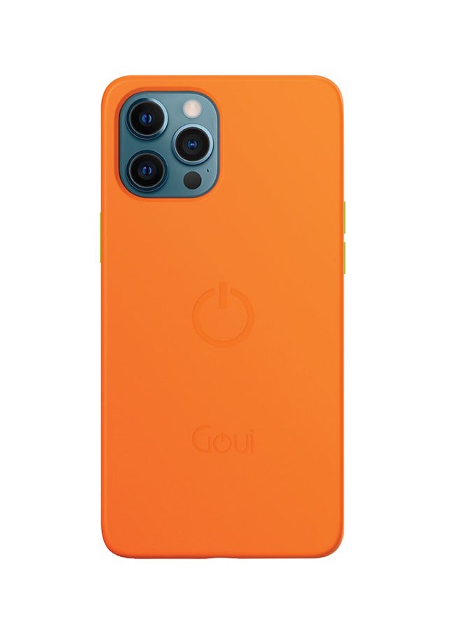 Goui iPhone 12 & 12Pro case | Full-Coverage | MagSafe | Wireless Friendly | Colorful | Soft Touch | Magnetic Design for Mount Tiger Orange - Image 1