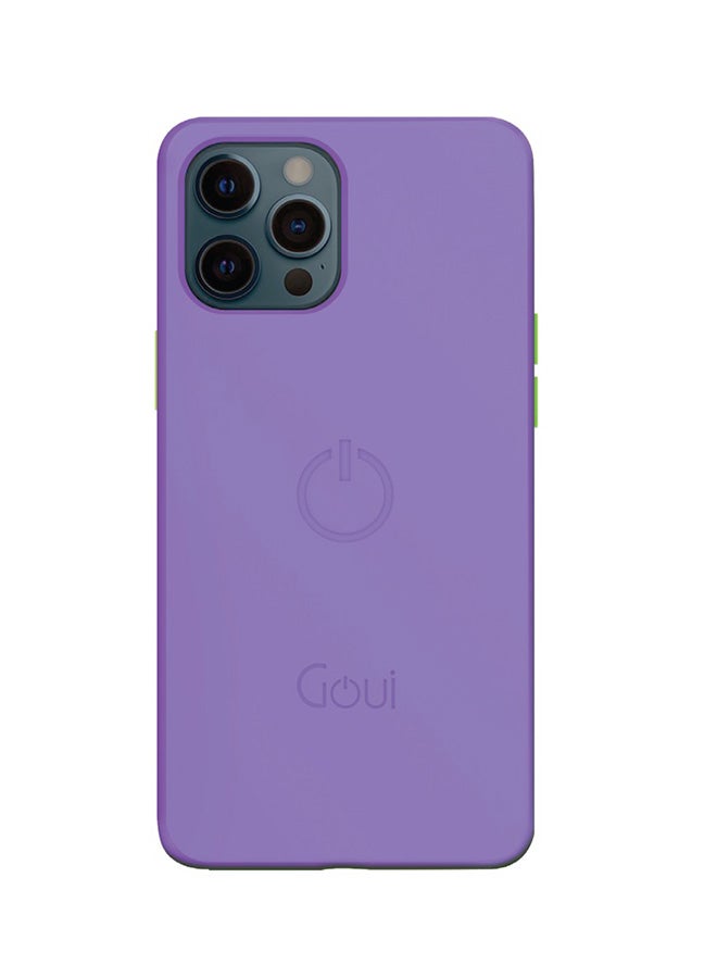 Goui iPhone 12 Pro Max case | Full-Coverage | MagSafe | Wireless Friendly | Colorful | Soft Touch | Magnetic Design for Mount Lavender Purple