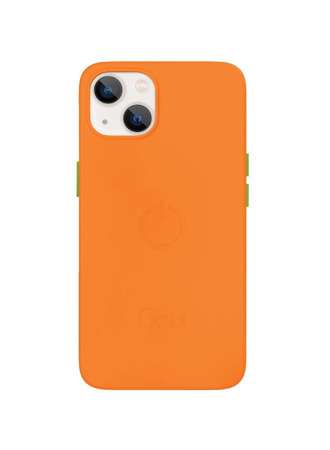 Goui iPhone 13 case | Full-Coverage | MagSafe | Wireless Friendly | Colorful | Soft Touch | Magnetic Design for Mount Tiger Orange - Image 1