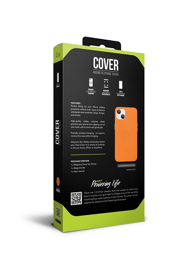 Goui iPhone 13 case | Full-Coverage | MagSafe | Wireless Friendly | Colorful | Soft Touch | Magnetic Design for Mount Tiger Orange - Image 3