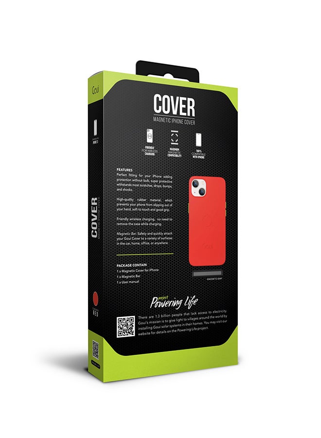 Goui iPhone 13 case | Full-Coverage | MagSafe | Wireless Friendly | Colorful | Soft Touch | Magnetic Design for Mount Cherry Red - Image 3