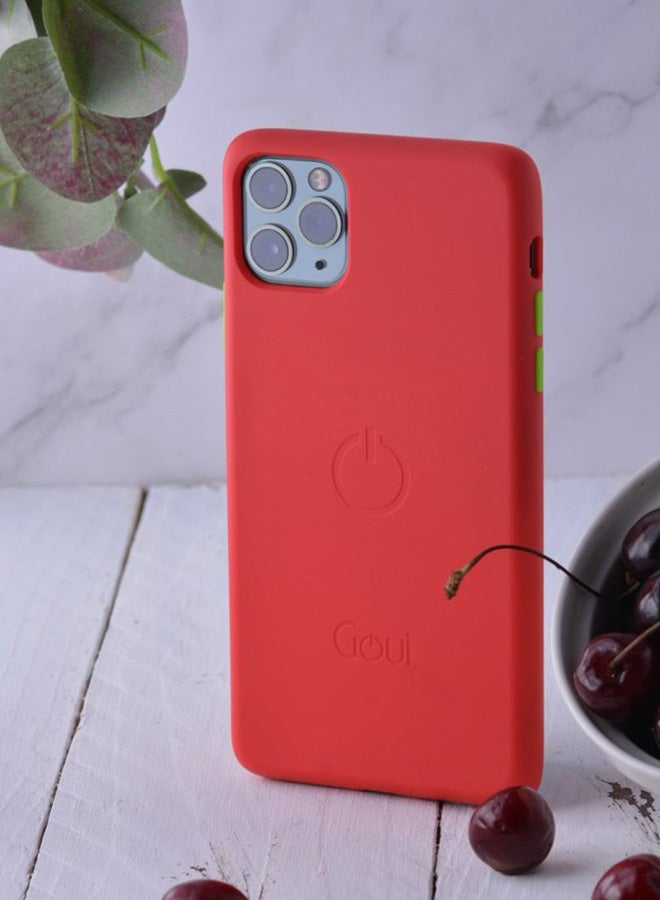 Goui iPhone11 Pro Max case | Full-Coverage | MagSafe | Wireless Friendly | Colorful | Soft Touch | Magnetic Design for Mount Cherry Red - Image 2