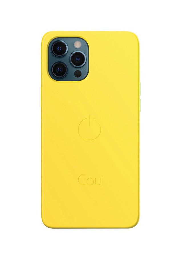 Goui iPhone 12 & 12Pro case | Full-Coverage | MagSafe | Wireless Friendly | Colorful | Soft Touch | Magnetic Design for Mount Sunshine Yellow - Image 1