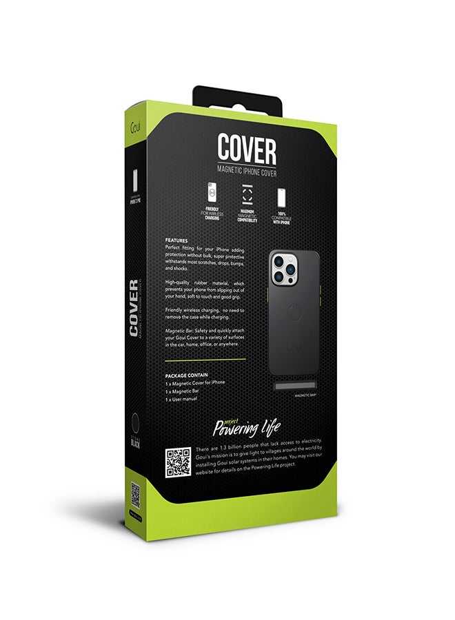 Goui iPhone 13 Pro case | Full-Coverage | MagSafe | Wireless Friendly | Colorful | Soft Touch | Magnetic Design for Mount Stone Black - Image 3