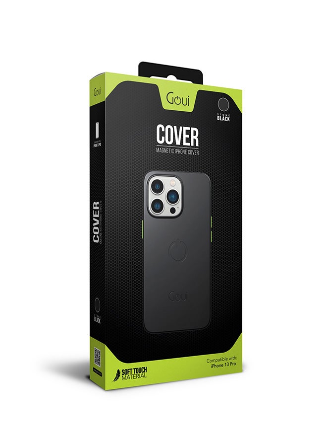 Goui iPhone 13 Pro case | Full-Coverage | MagSafe | Wireless Friendly | Colorful | Soft Touch | Magnetic Design for Mount Stone Black - Image 2