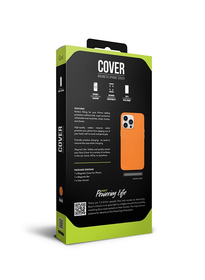 Goui iPhone 13 Pro Max case | Full-Coverage | MagSafe | Wireless Friendly | Colorful | Soft Touch | Magnetic Design for Mount Tiger Orange - Image 3