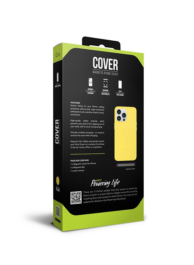 Goui iPhone 13 Pro Max case | Full-Coverage | MagSafe | Wireless Friendly | Colorful | Soft Touch | Magnetic Design for Mount Sunshine Yellow - Image 3