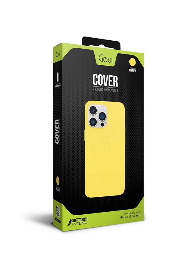 Goui iPhone 13 Pro Max case | Full-Coverage | MagSafe | Wireless Friendly | Colorful | Soft Touch | Magnetic Design for Mount Sunshine Yellow - Image 2