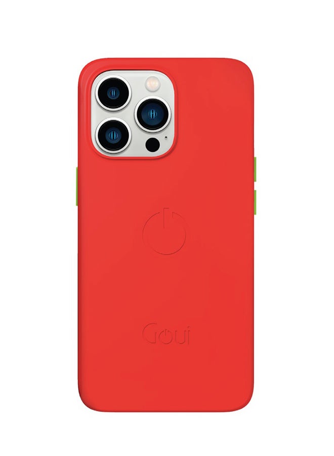 Goui iPhone 13 Pro Max case | Full-Coverage | MagSafe | Wireless Friendly | Colorful | Soft Touch | Magnetic Design for Mount Cherry Red - Image 1