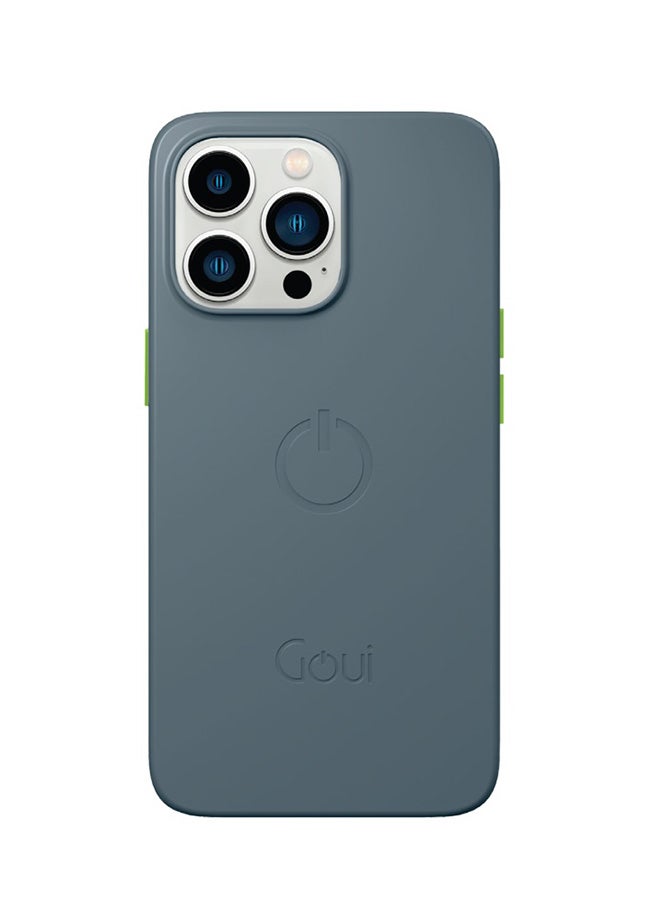 Goui iPhone 13 Pro Max case | Full-Coverage | MagSafe | Wireless Friendly | Colorful | Soft Touch | Magnetic Design for Mount Stell Grey - Image 1